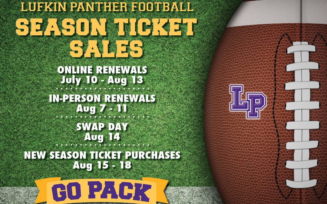 How to renew or get your season Lufkin Panthers football tickets