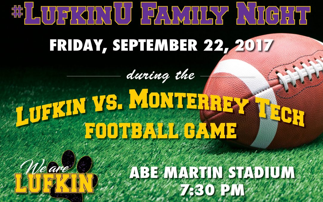 Be sure to bring the family to Friday night’s football game!