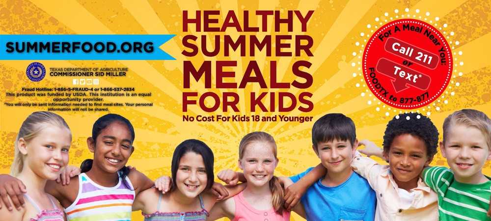 Healthy summer meals for kids available at many locations!
