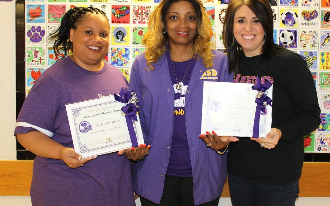 LMS nurses awarded Purple Heart of Excellence award