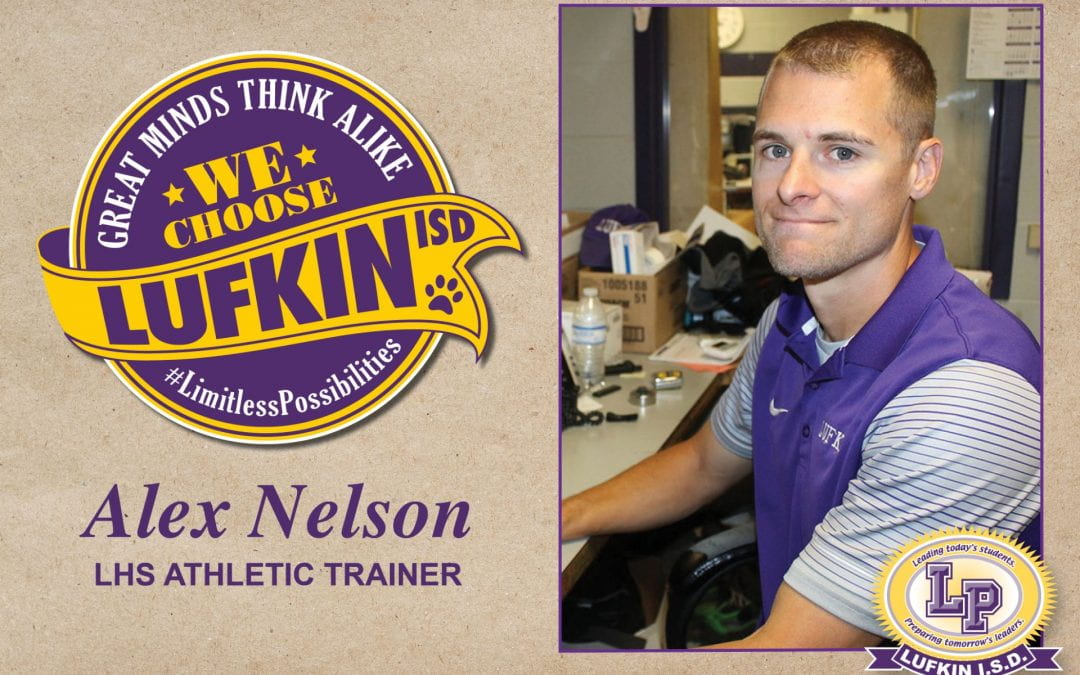 Athletic Trainer Alex Nelson Chooses Lufkin ISD