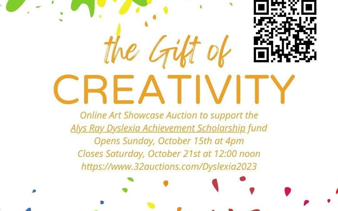 The Dyslexia Art Showcase auction is now open!