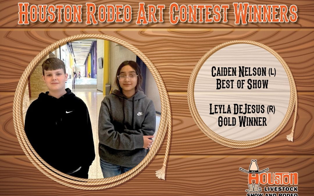 Lufkin Middle School students selected to have art on display at Houston Livestock Show and Rodeo