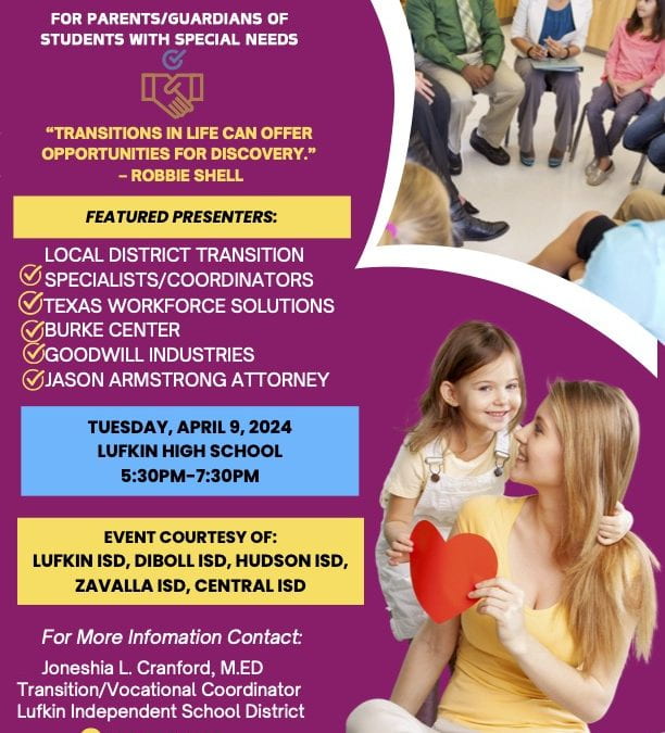2024 Transition Meeting for Parents of Special Needs students