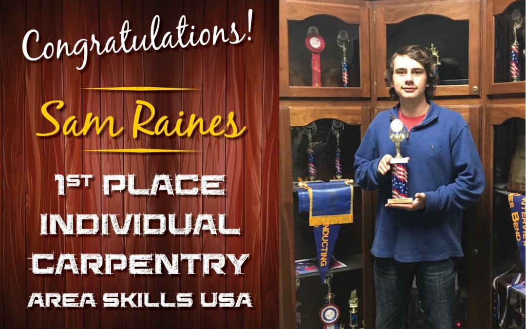 LHS student receives 1st place at Area SKILLS USA