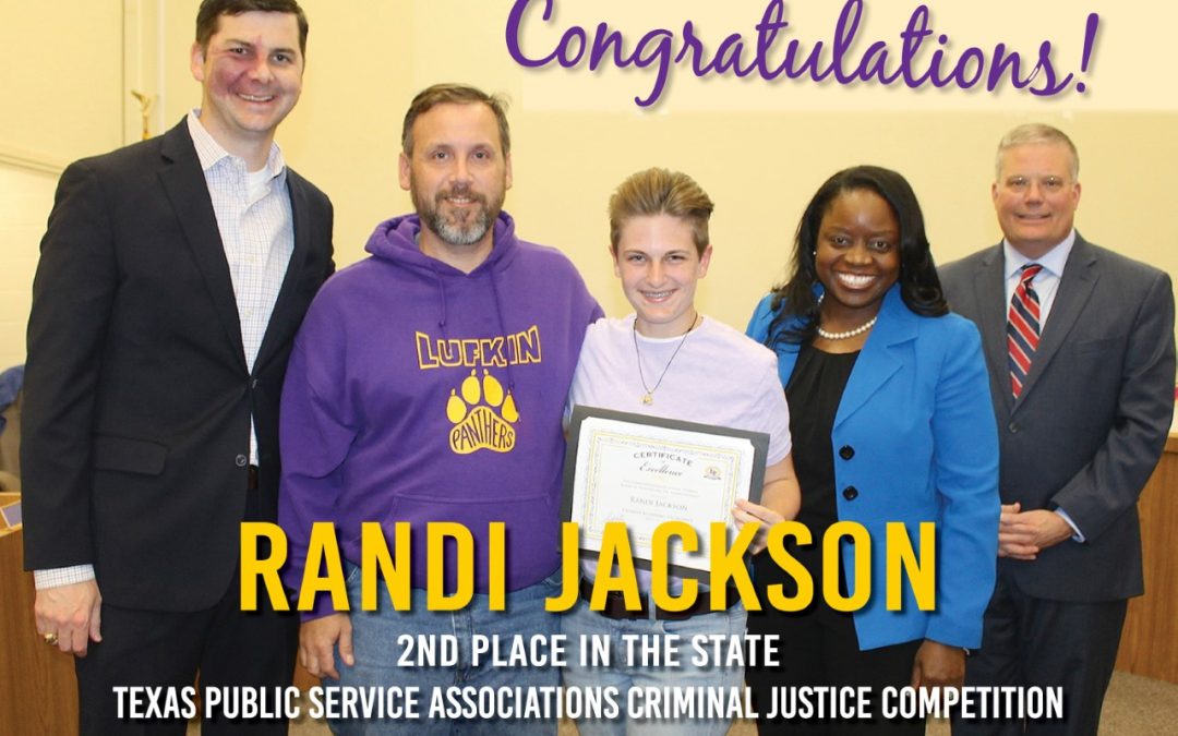 LHS student second in STATE in criminal justice competition