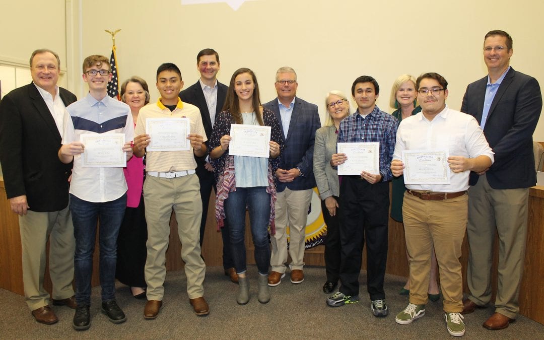 Student Successes and District Superior Financial Rating announced at board meeting