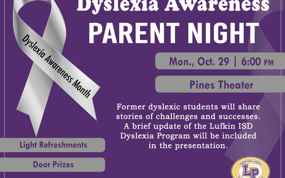 Parent meeting for information on dyslexia