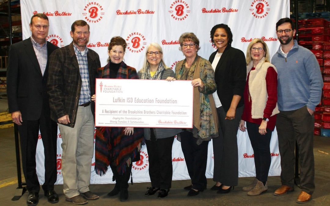 Education Foundation receives check from Brookshire Brothers Charitable Foundation