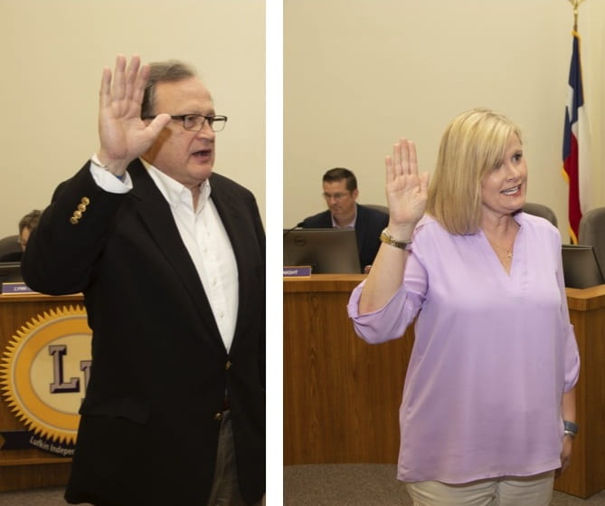 Board members sworn in and student excellence celebrated at May board meeting