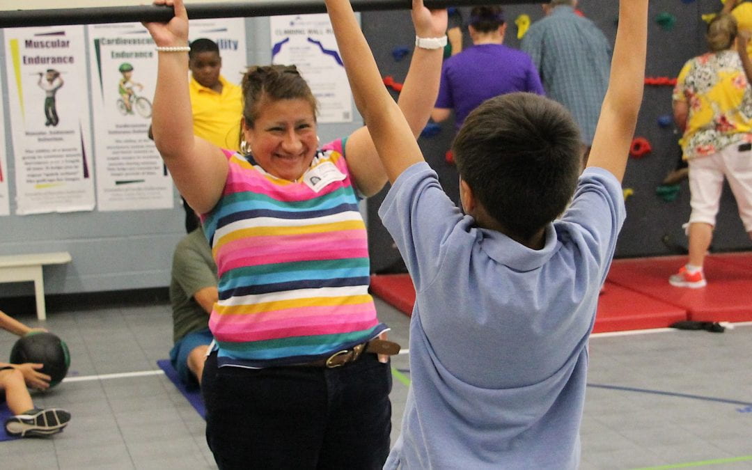 ‘Take your loved one to PE’ week at Anderson Elementary
