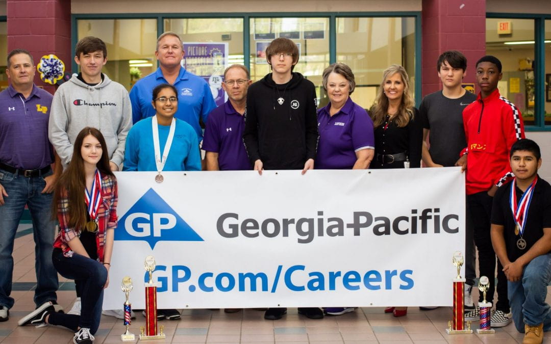 Georgia-Pacific presents check to LHS CTE Department