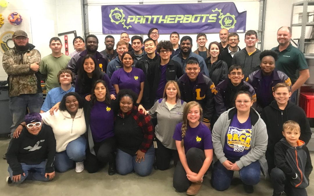 Pantherbots thank Lockheed Martin with reception, tours, and presentations