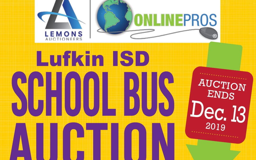 Lufkin ISD School Bus Auction beginning Wednesday