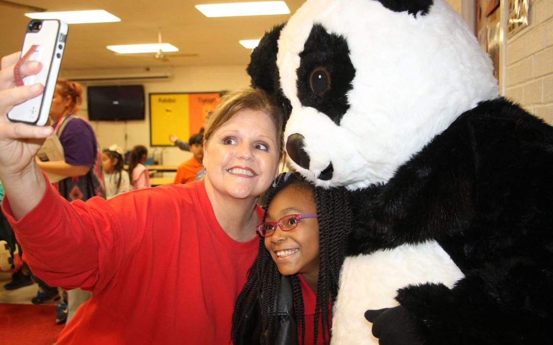Panda Express teaches Coston 3rd graders about chopsticks, chow mein, and Chinese New Year