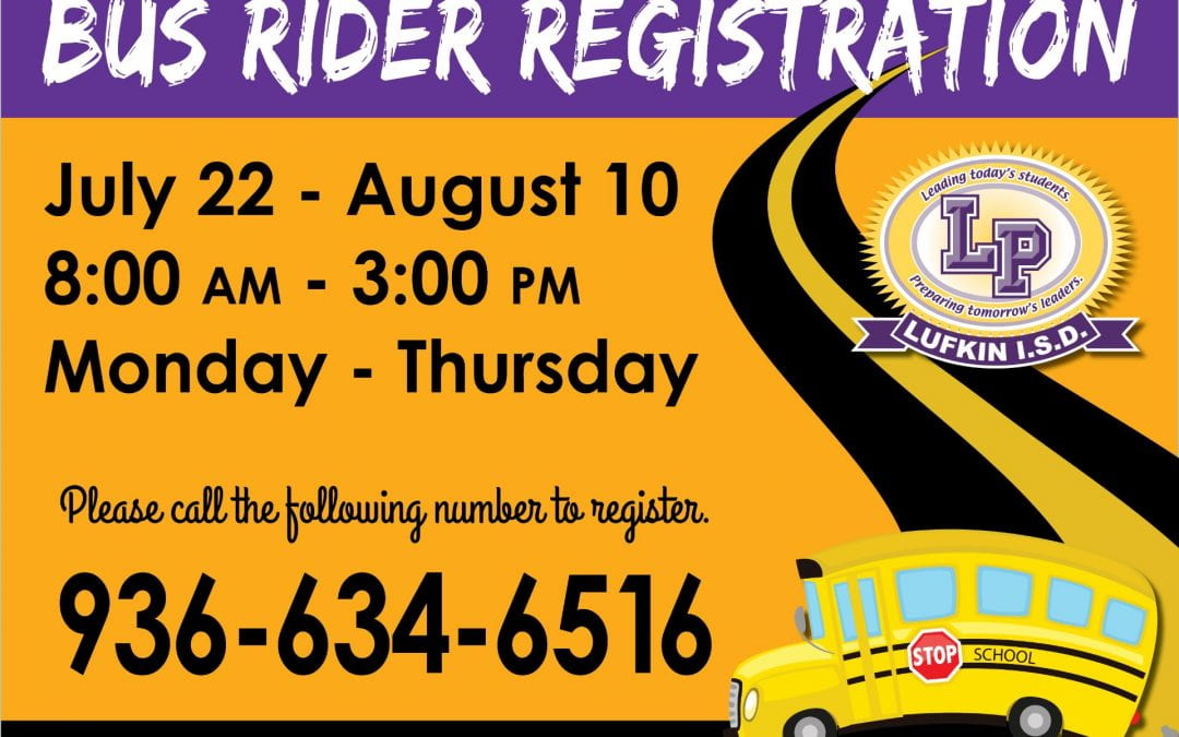 Sign up for bus registration by phone this year