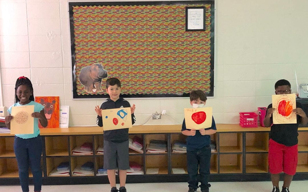 Trout Primary students “make their own mark” for International Dot Day