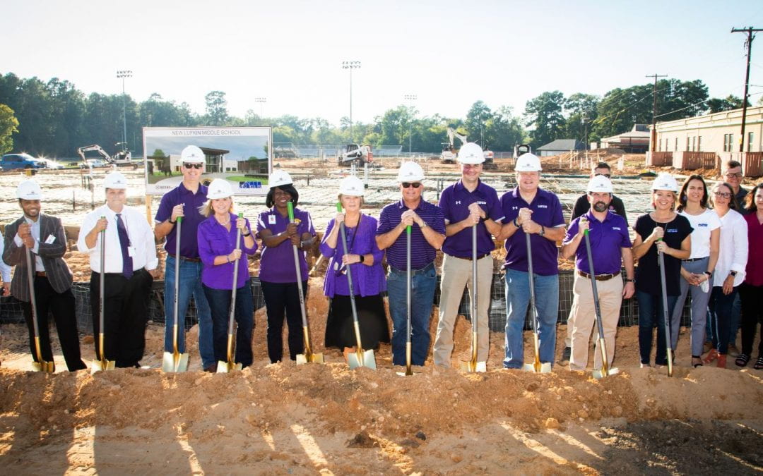 Groundbreaking takes place at Lufkin Middle School and LHS Athletic Complex