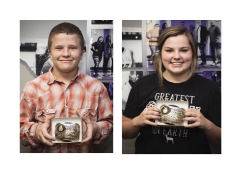 Belt buckle awarded to top FFA students in fundraiser sales