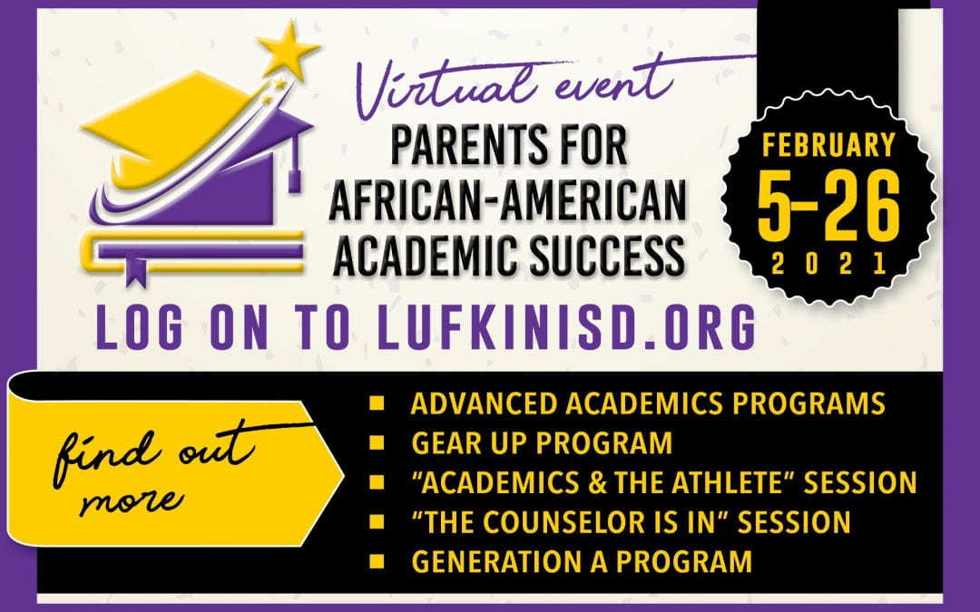 Save the Date: Feb. 5 – 26 Parents for African-American Academic Success virtual event