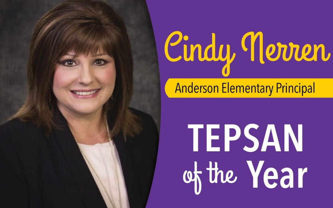 Nerren named TEPSAN of the Year by the Texas Elementary Principals and Supervisors Association