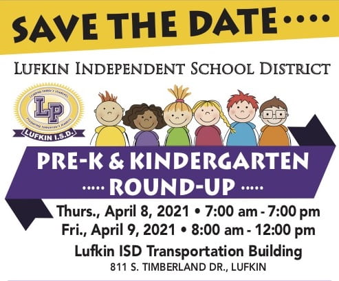 SAVE THE DATE: PreK and Kindergarten Round-Up April 8 & 9