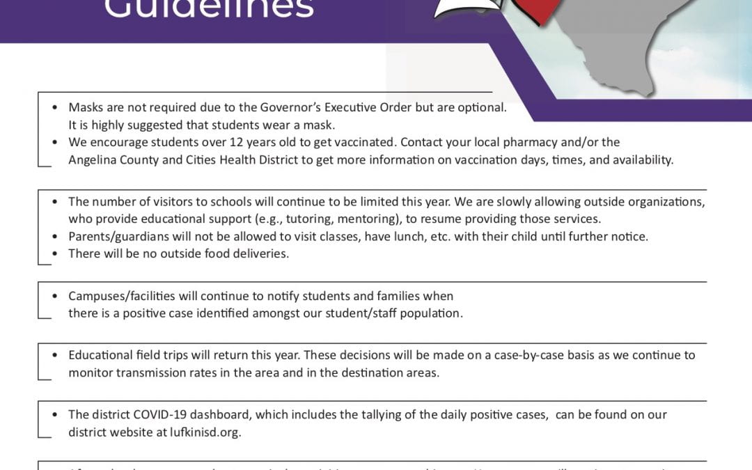 COVID-19 Guidelines for students and parents
