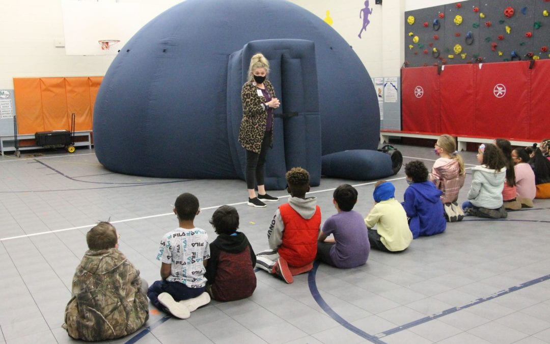 Mobile planetarium takes students to outer space