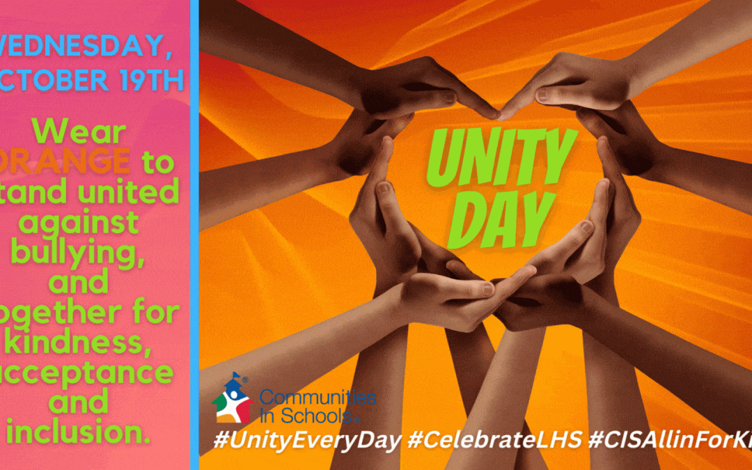 Wear ORANGE on Wednesday for Unity Day