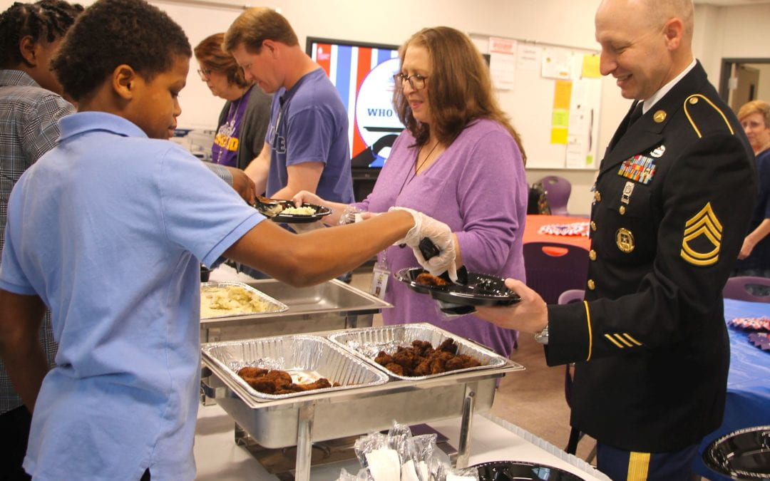 LMS students serve meal at ‘Serving Those Who Served’ Veterans Day luncheon