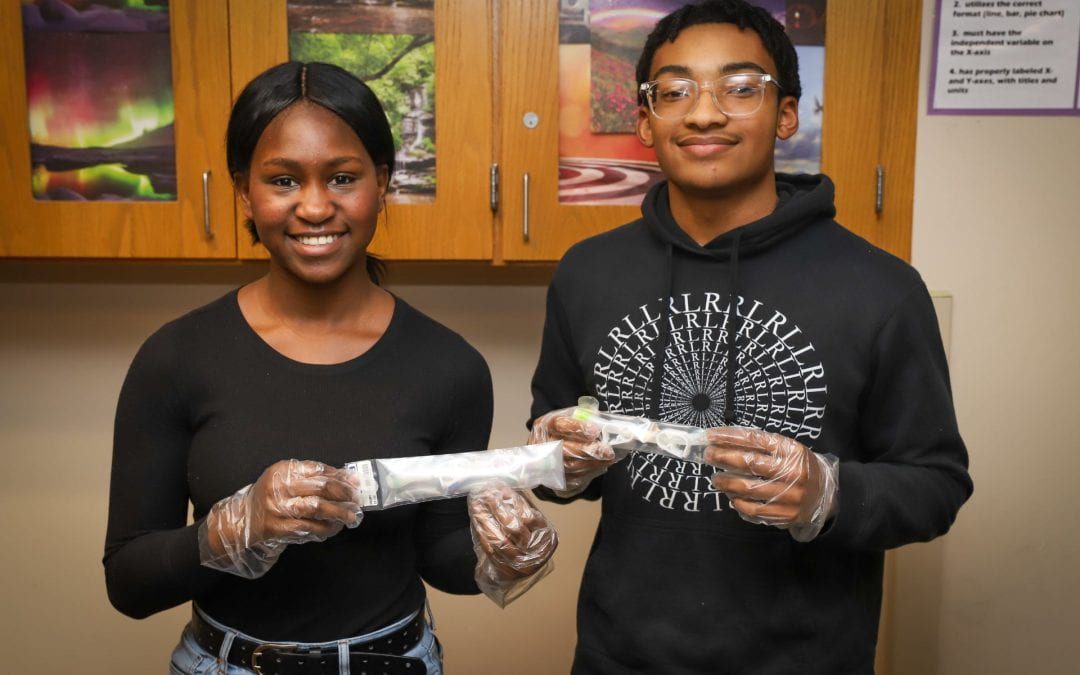 Back to Earth…STEM students evaluate their research back from the space station