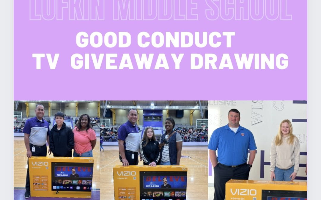 And the winners are…Three LMS students win a 50″ TV for good conduct