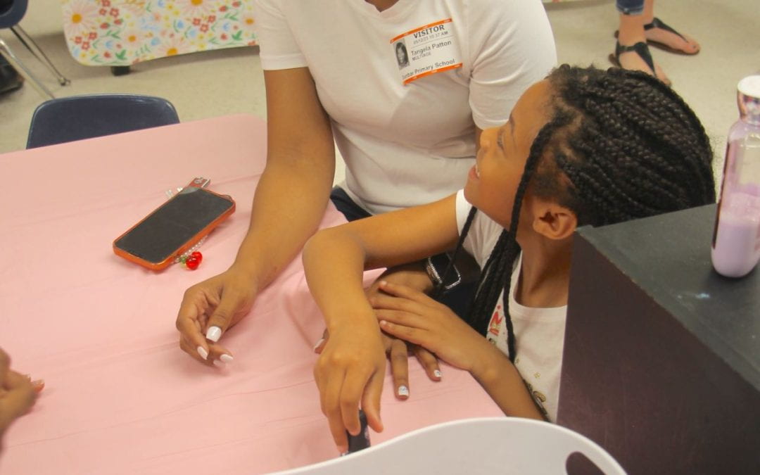Happy Mother’s Day — Dunbar multi-age students host spa day for moms