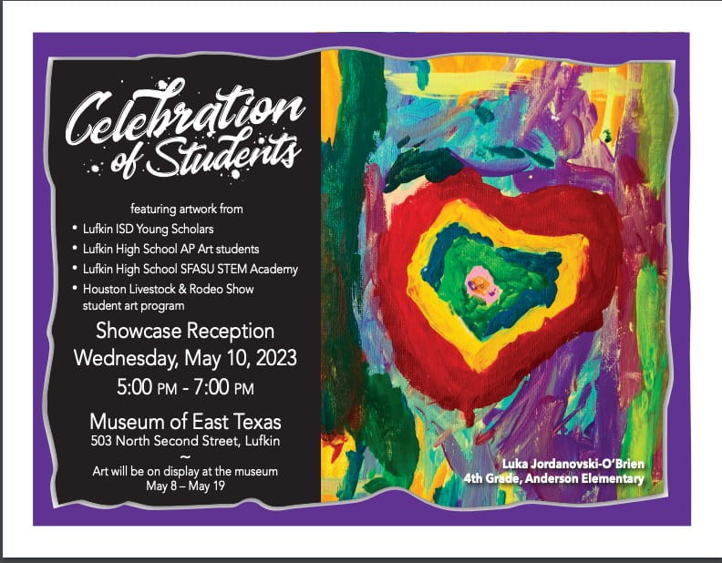 Celebration of Students art showcase reception on Wednesday