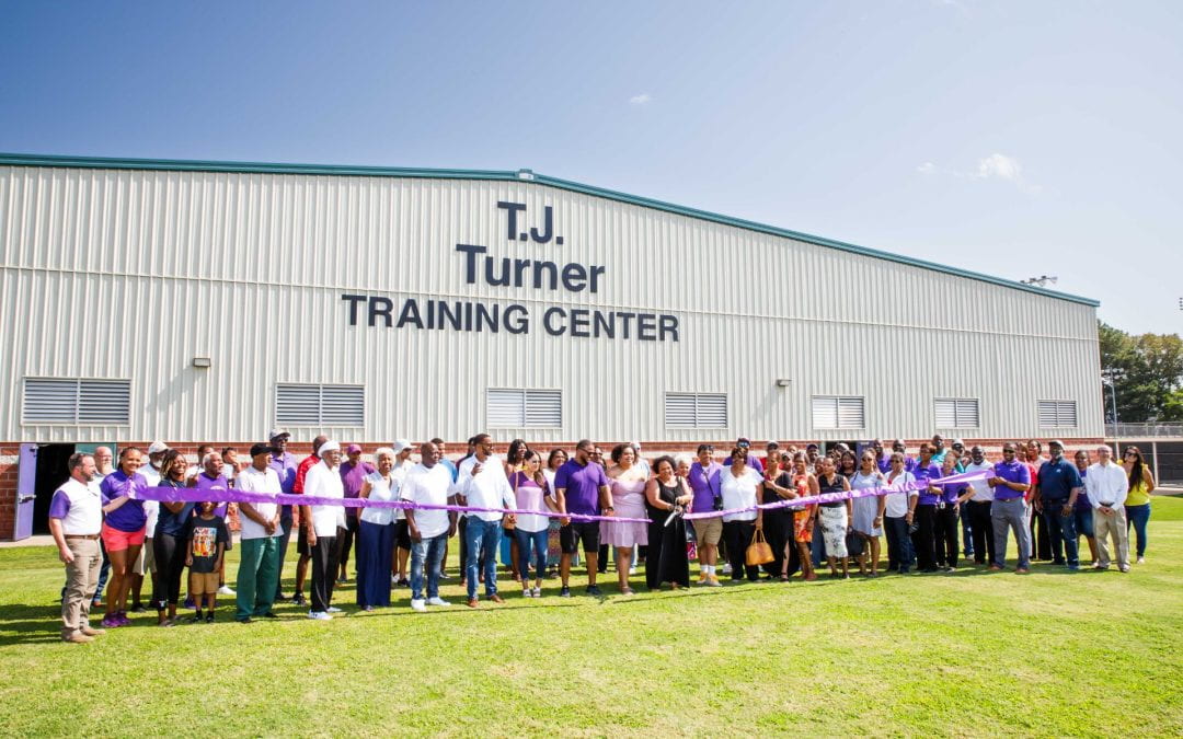 “Gentle Giant” T.J. Turner recognized with naming of the Indoor Athletic Training Center at Lufkin High School