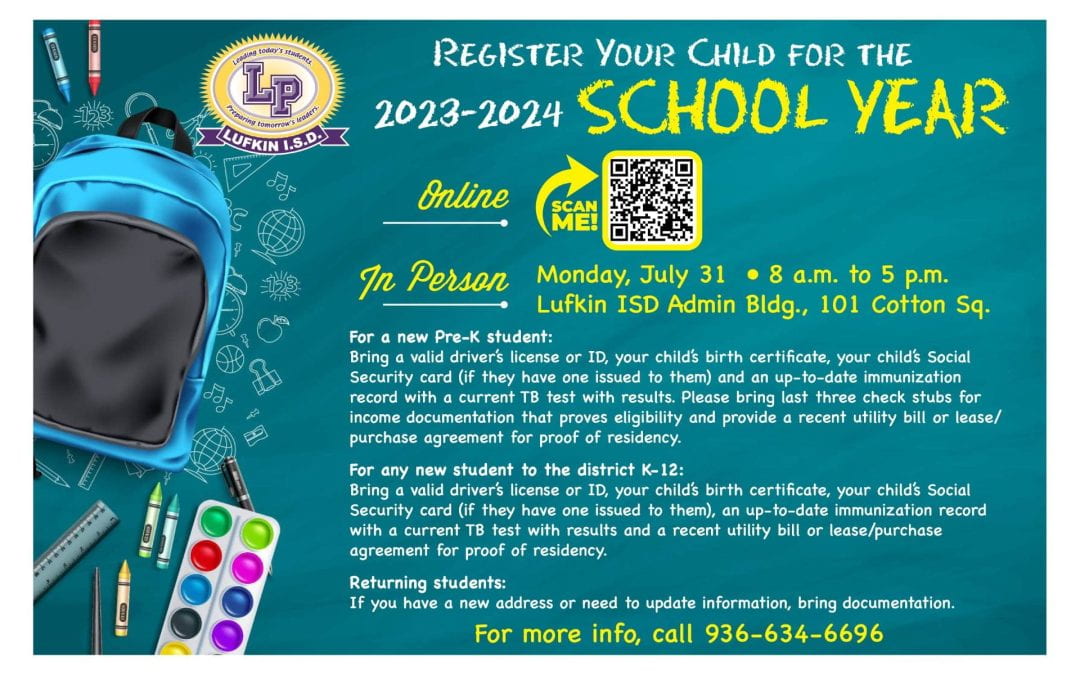 Is your child registered for school?