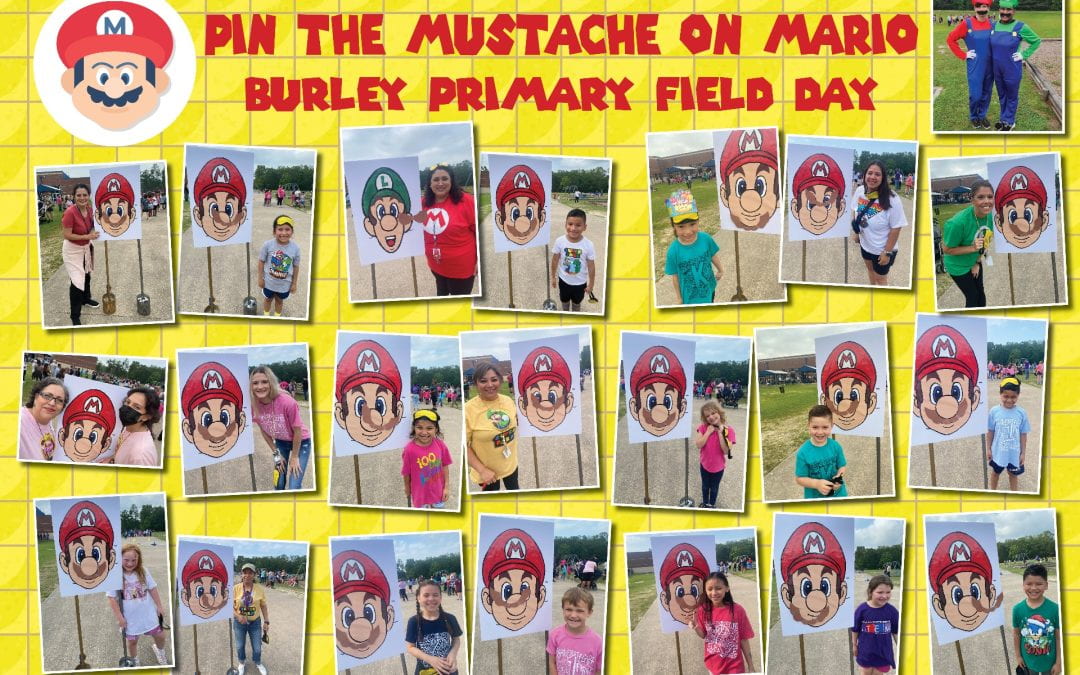 Burley Field Day: Pin the Mustache on Mario!